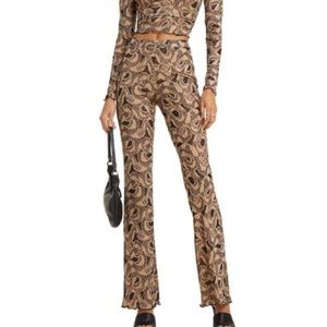 I AM GIA beige black medusa pants